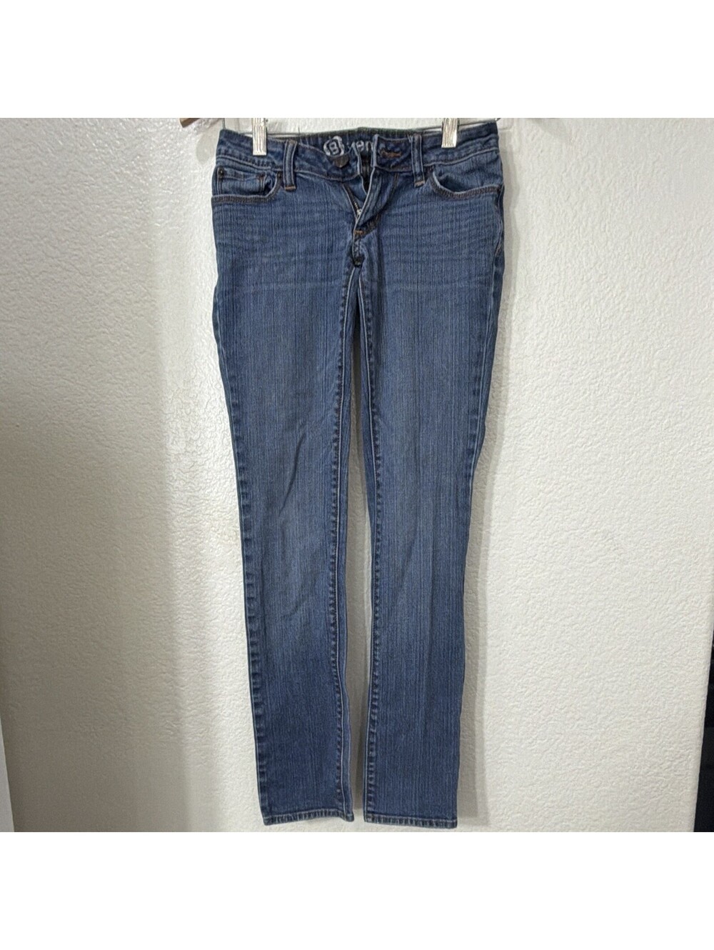 Bullhead Women's Blue Jeans, Low Rise Skinny Size 00 Reg
